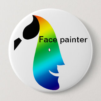 Macaron Rond 10 Cm Bouton de peintre de visage