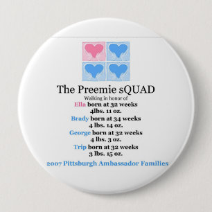 Macaron Rond 10 Cm Bouton de peloton de Preemie