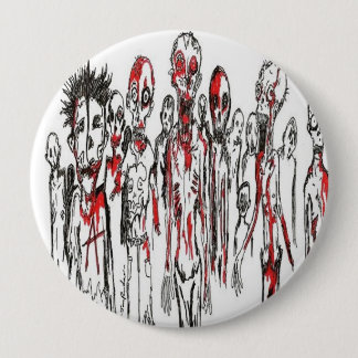 Macaron Rond 10 Cm Bouton de Punx de zombi