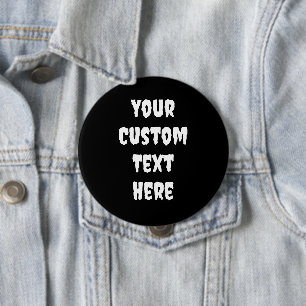 Macaron Rond 10 Cm Bouton d'entrée personnalisée de police déplaisant