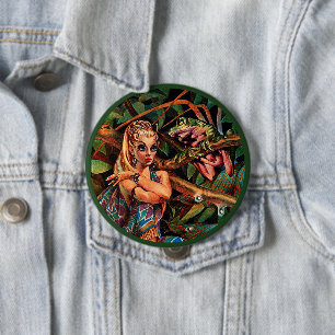 Macaron Rond 10 Cm Bouton Elf Princess