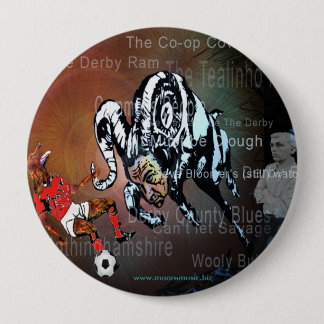 Macaron Rond 10 Cm Bouton "fan Fayre de Derby "