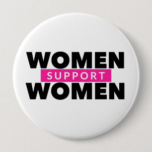Macaron Rond 10 Cm Bouton Femmes Soutiennent les Femmes
