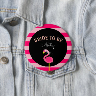 Macaron Rond 10 Cm Bouton Fête des mariées Flamant rose rose