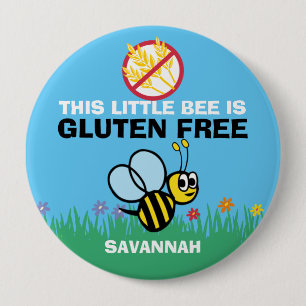 Macaron Rond 10 Cm Bouton libre de bourdon de gluten pour l'alerte