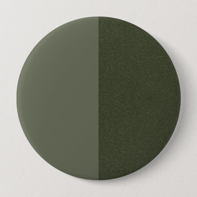 Macaron Rond 10 Cm Bouton personnalisé Moss Green Duo-Tone (Devant)