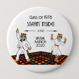 Macaron Rond 10 Cm Bouton Réunion virtuelle P78