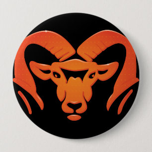 Macaron Rond 10 Cm Bouton Rockford Rams #4