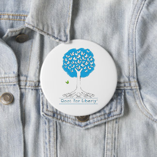 Macaron Rond 10 Cm Bouton Root For Liberty 4" Énorme