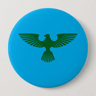 Macaron Rond 10 Cm Boutons d'aile de faucon - Rapace majestueux