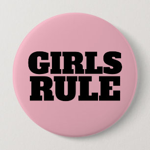 MACARON ROND 10 CM BOUTONS DE RÈGLE DES FILLES