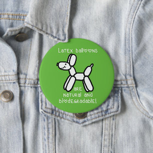 Macaron Rond 10 Cm Boutons en latex de chien de ballon sont Bouton na