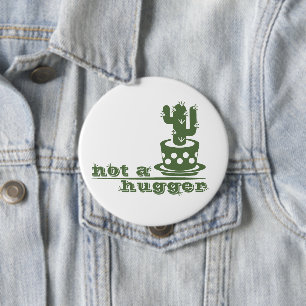 Macaron Rond 10 Cm Cactus Pas un gros cactus drôle dire