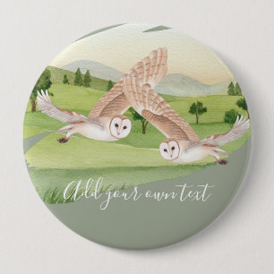 Macaron Rond 10 Cm CADEAUX OWL - Personnalisés
