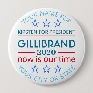Macaron Rond 10 Cm Campagne électorale présidentielle de Gillibrand
