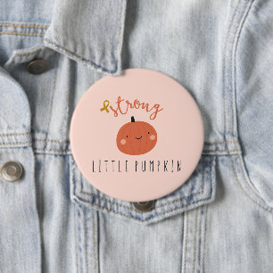Macaron Rond 10 Cm cancer de l'enfance citrouille