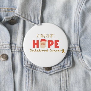 Macaron Rond 10 Cm cancer de l'enfance Noël Custom hope Button