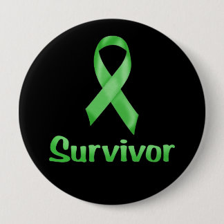 Macaron Rond 10 Cm Cancer Survivant Green