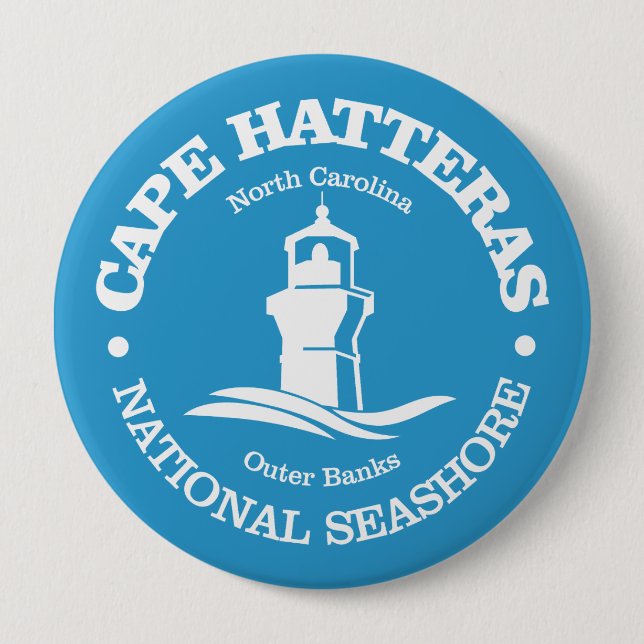Macaron Rond 10 Cm Cape Hatteras (phare) (Devant)