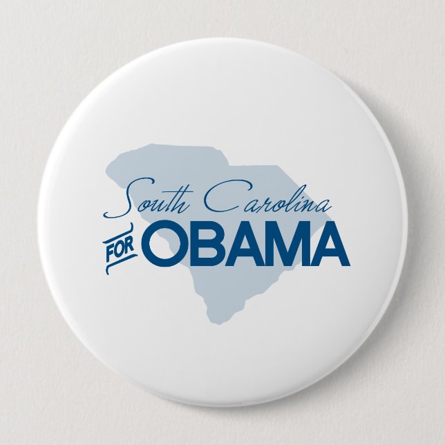 Macaron Rond 10 Cm Caroline du Sud pour Obama.png (Devant)