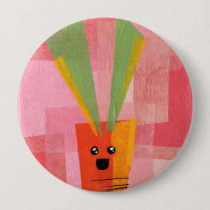 Macaron Rond 10 Cm Carotte ! Vegeta-Bouton