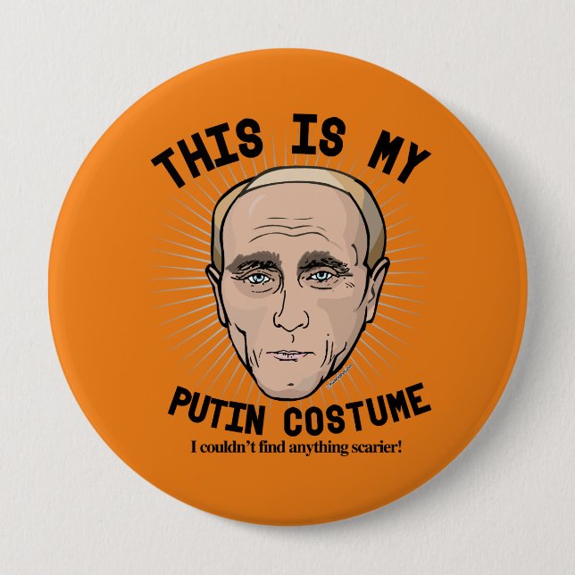 Macaron Rond 10 Cm C'est mon costume de Vladimir Poutine - je ne (Devant)