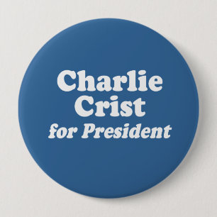 MACARON ROND 10 CM CHARLIE CRIST POUR LE PRÉSIDENT