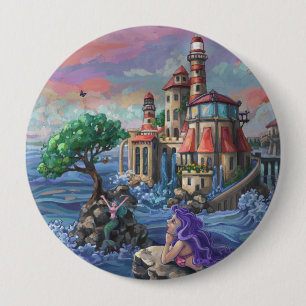 Macaron Rond 10 Cm Château de la Sirène