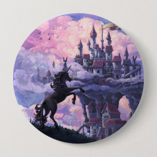 Macaron Rond 10 Cm Château Licorne