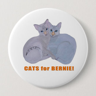 Macaron Rond 10 Cm Chats pour Bernie !