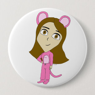 Macaron Rond 10 Cm chatte rose
