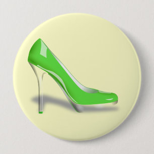 MACARON ROND 10 CM CHAUSSURE VERTE ÉLÉGANTE DE TALON HAUT
