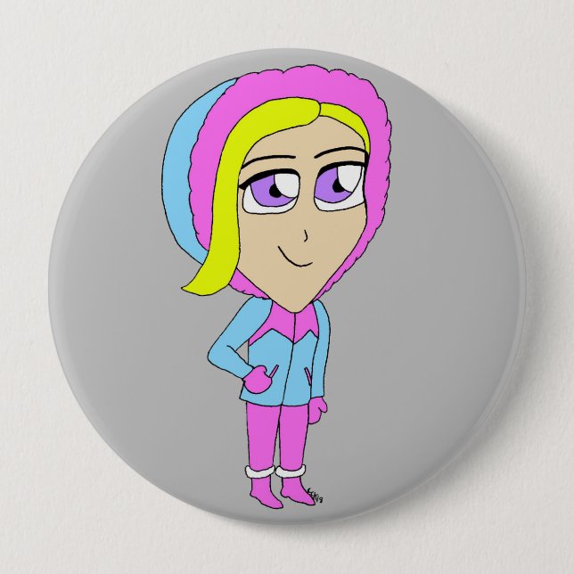 Macaron Rond 10 Cm chibi (Devant)