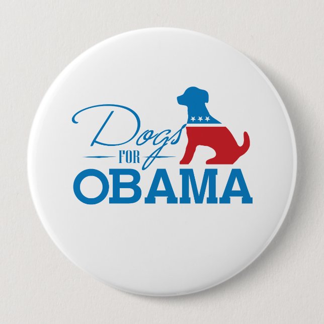Macaron Rond 10 Cm CHIENS POUR OBAMA - -.png (Devant)