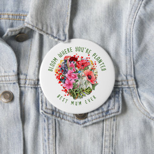 Macaron Rond 10 Cm Christian BLOOM OÙ VOUS ÊTES PLANTÉ Plante Floral