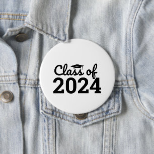Macaron Rond 10 Cm Classe De 2024 Jour De Graduation