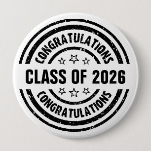 Macaron Rond 10 Cm Classe de 2026 Graduation