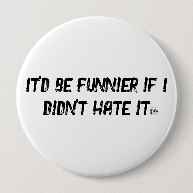 Macaron Rond 10 Cm Conception de bouton rond cadeau pour enterrement  (Devant)