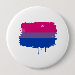 Macaron Rond 10 Cm Couleurs bisexuelles de fierté
