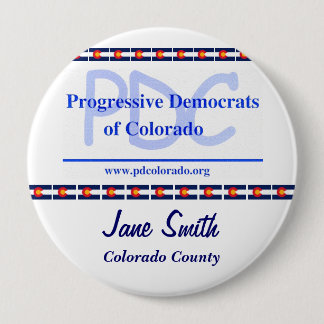 Macaron Rond 10 Cm Coutume 4" bouton de PDC