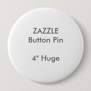 Macaron Rond 10 Cm Coutume 4" de ZAZZLE Pin rond énorme de bouton
