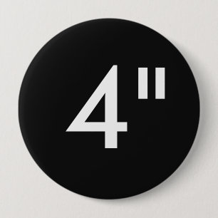 Macaron Rond 10 Cm Coutume 4" modèle rond énorme de blanc d'insigne