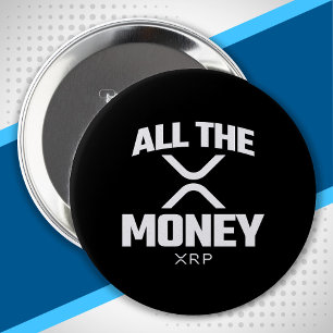 Macaron Rond 10 Cm Crypto Meme XRP Cryptodevise Tout l'argent Citatio