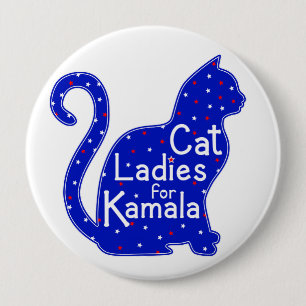 Macaron Rond 10 Cm Dames en chat pour l'élection présidentielle de Ka