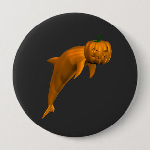 Macaron Rond 10 Cm Dauphin d'Halloween bizarre