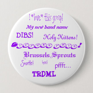 Macaron Rond 10 Cm Décrivez ceci ! bouton