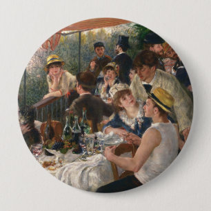Macaron Rond 10 Cm Déjeuner de la fête nautique - Auguste Renoir