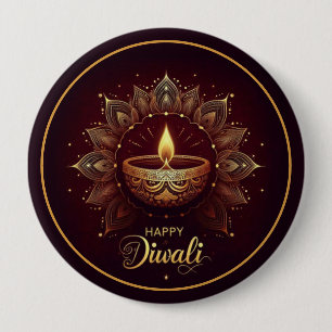 Macaron Rond 10 Cm Diya Radiance – Mandala de Lumière