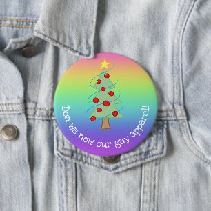 Macaron Rond 10 Cm Don We Now Our Gay Apparel Rainbow Button