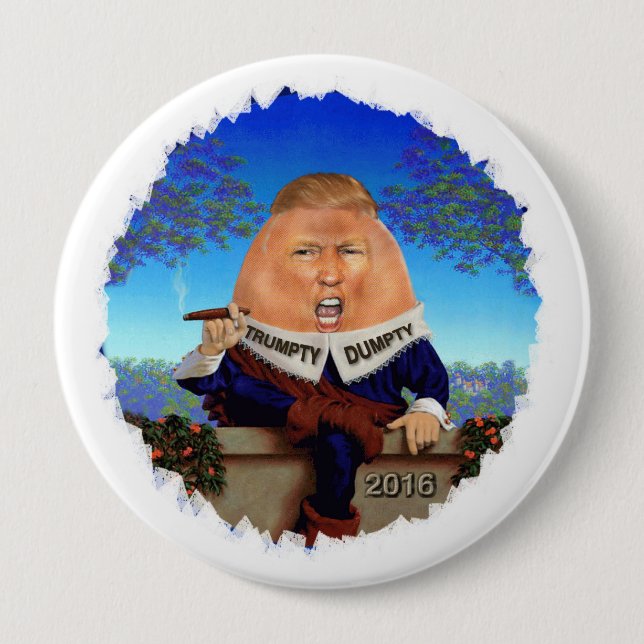 Macaron Rond 10 Cm Donald Trump (Devant)